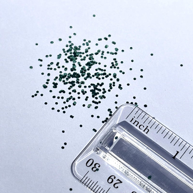 DIY Kit Creations: Biodegradable Emerald Green Chunky Cosmetic Grade Glitter 0.75 oz jar - Vegan & Made in The USA - Image 3